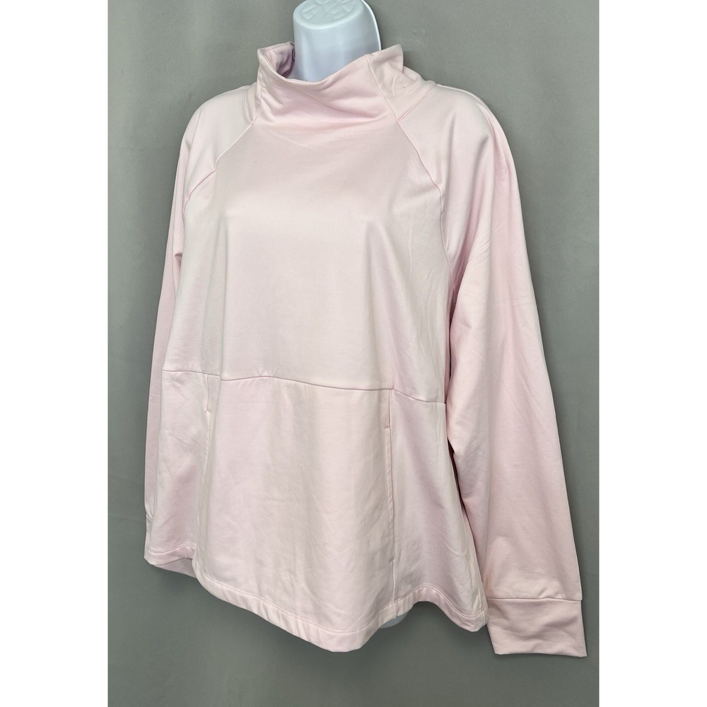 Avía Women's Mock Neck Long Sleeve Pull Over Top Sz XXXL‎ NWT Pink - Picture 3 of 11